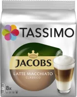 Kávové kapsule TASSIMO kapsule Jacobs Latte Macchiato 8 nápojov