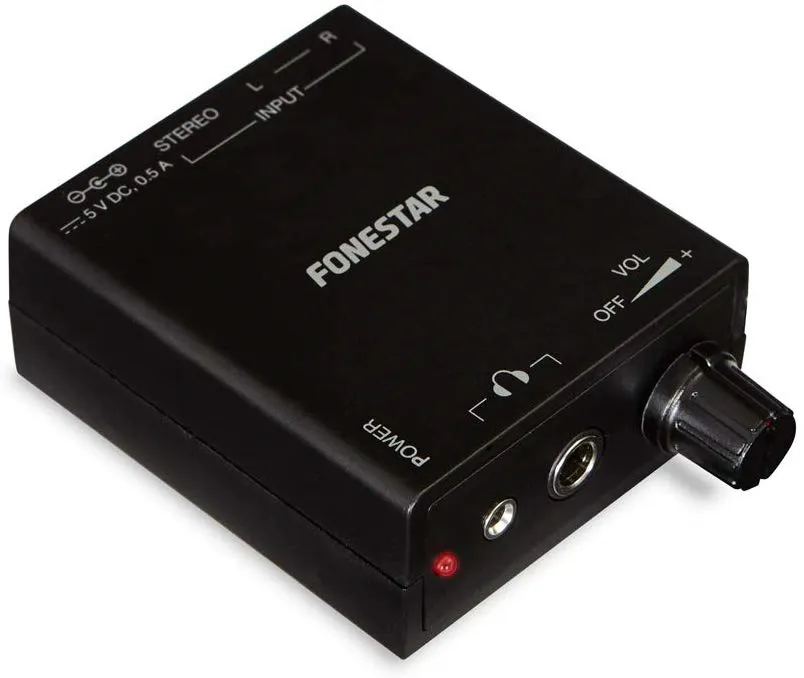 Fonestar FDA-1A - Slúchadlový zosilňovač s plynulou reguláciou hlasitosťou a 2 výstupy