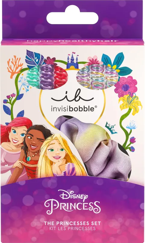 Gumičky do vlasov INVISIBOBBLE KIDS SET Disney The Princesses 7 ks