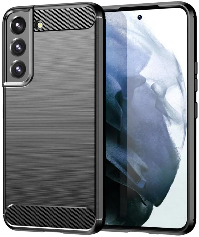 Kryt na mobil MG Carbon silikónový pre Samsung Galaxy S23 Plus, čierny