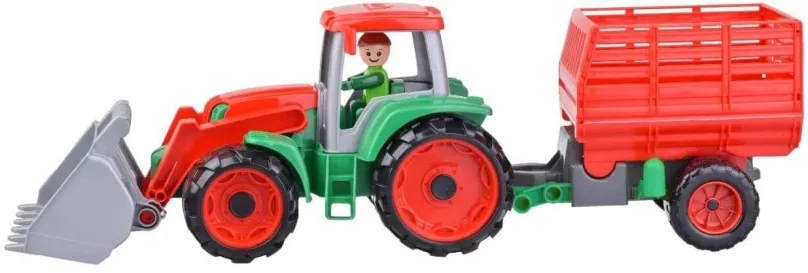 Auto Lena Truxx Traktor s prívesom na seno, ozdobný kartón