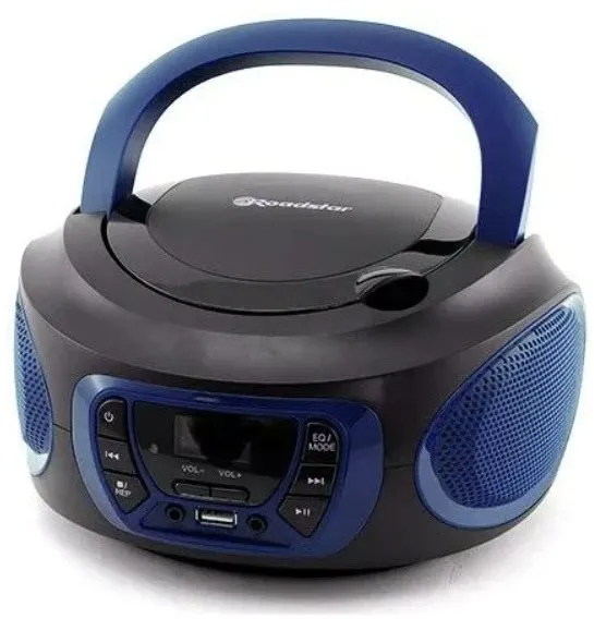 Rádio Roadstar CDR-365U/Blue, rádiomagnetofón, prenosné, FM tuner, podpora MP3, výkon 2 W,