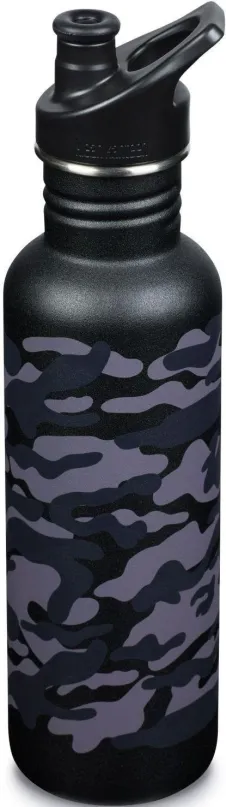 Fľaša na pitie Klean Kanteen Classic w/Sport Cap, black camo, 800 ml