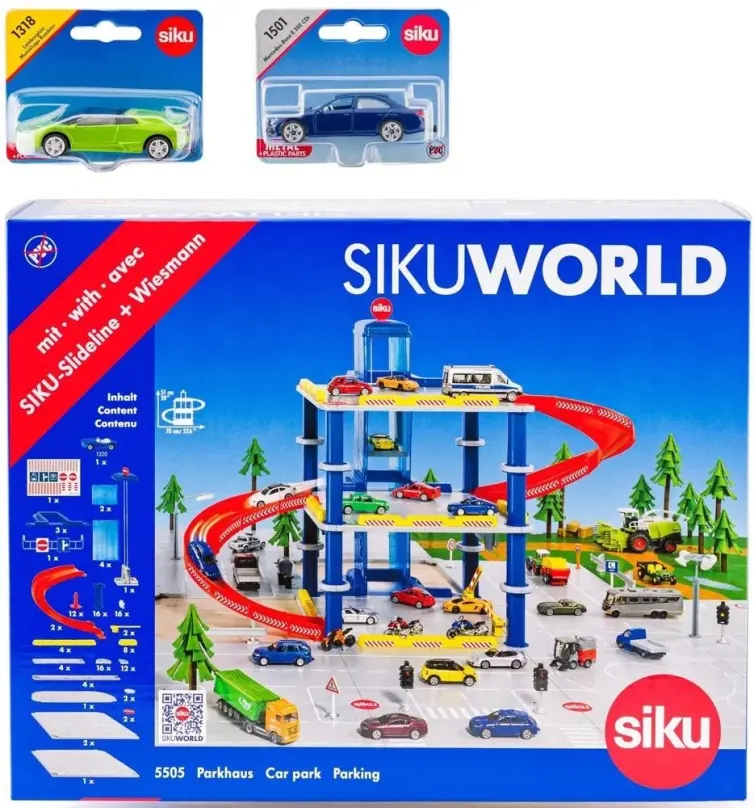Garáž pre deti Siku World - Garáž s 2 autami