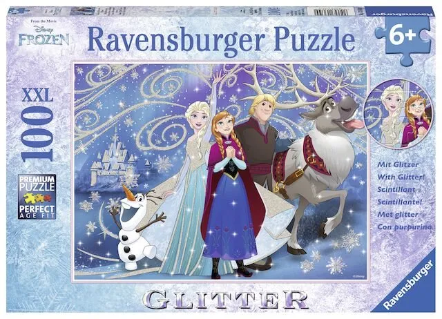 Puzzle Ravensburger 136100 Disney Ľadové kráľovstvo třiptící sa sneh