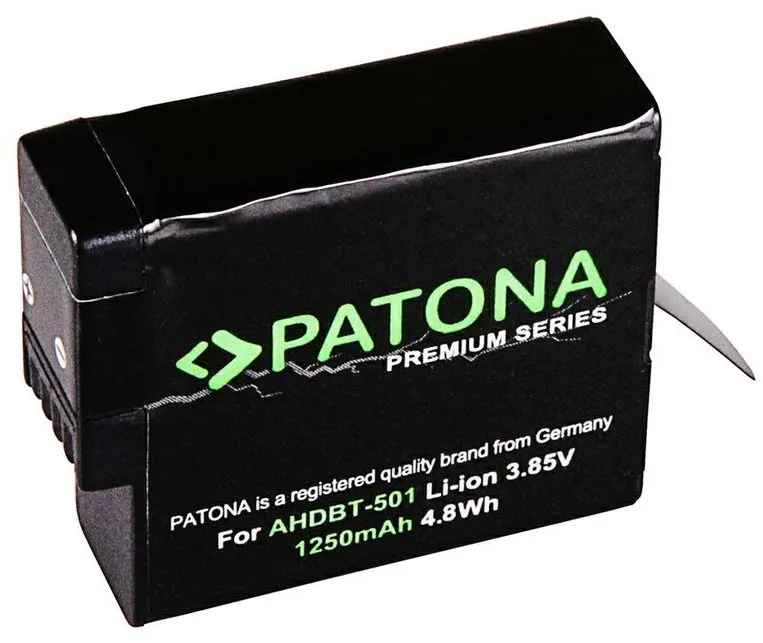 Batéria pre kameru PATONA pre GoPro Hero 5/Hero 6/Hero 20018 1250mAh Li-Ion Premium