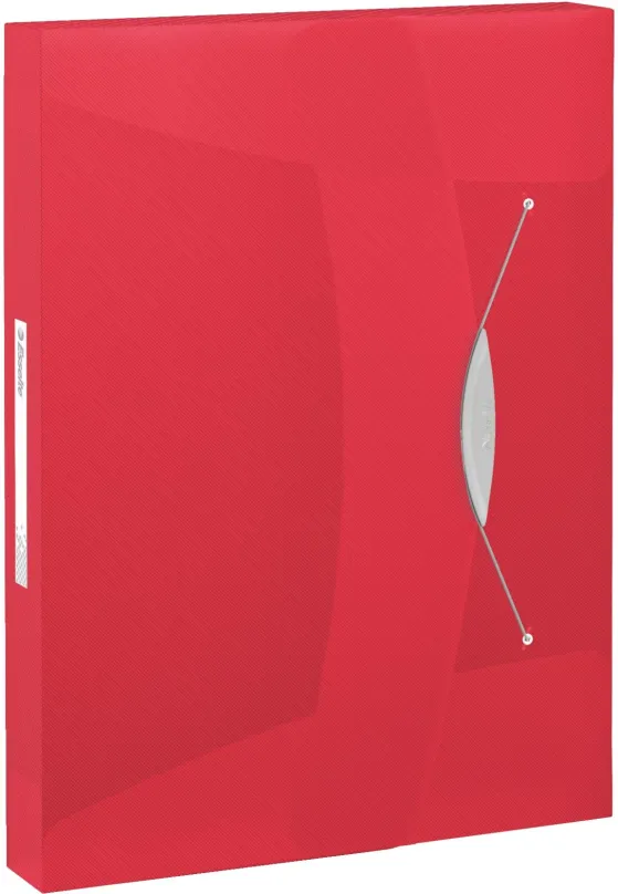 Dosky na dokumenty ESSELTE VIVIDA A4 s gumičkou, transparentná červená