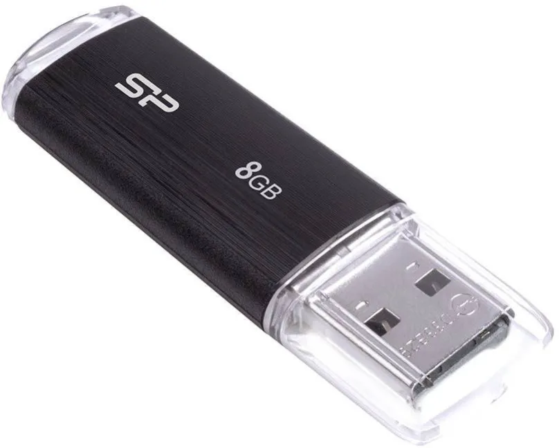 Flash disk Silicon Power Ultima U02 Black, USB 2.0, USB-A, kapacita 32 GB, rýchlosť z