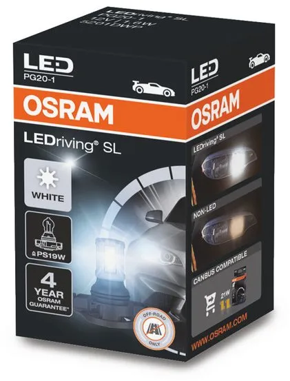 LED autožiarovka OSRAM LEDriving SL PS19W Studene biela 6000K 12V