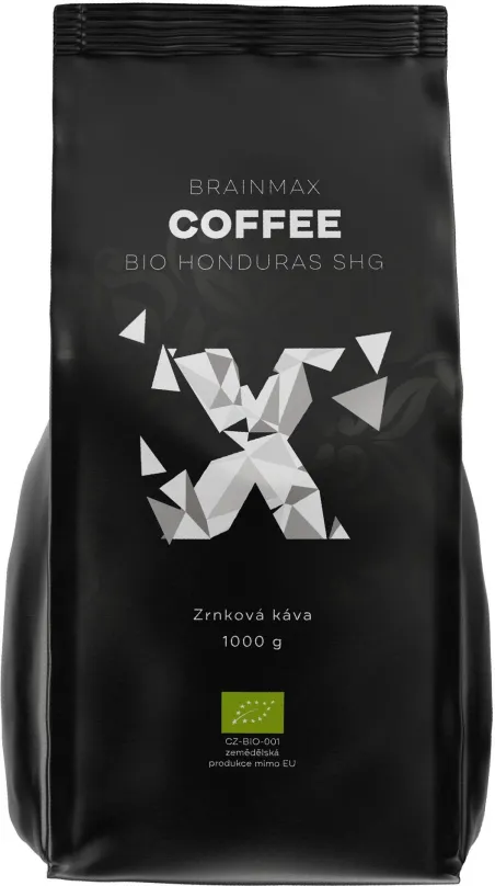 Káva BrainMax Coffee Káva Honduras SHG Bio, Zrno, 1 kg, zrnková, 100% arabica, pôvod Ho