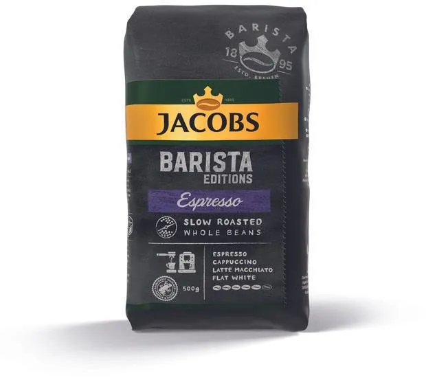 Káva Jacobs Barista Espresso, zrnková káva, 500g