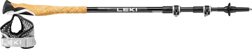 Palice Leki, Cross Trail Lite Carbon, čierna-biela-naturalcarbon, 100 - 135 cm