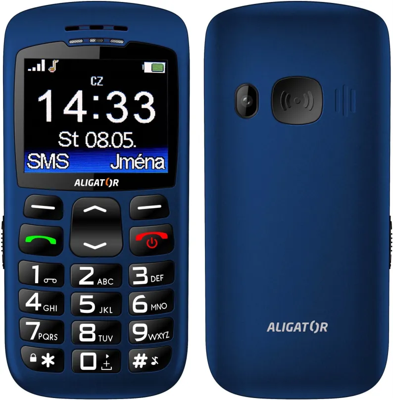 Mobilný telefón Aligator A670 Senior Blue