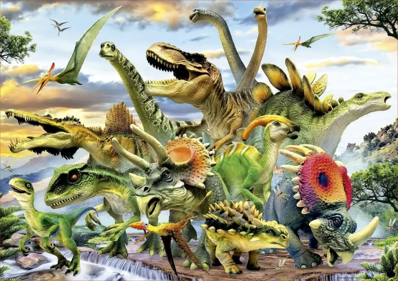 Puzzle Educa Puzzle Dinosaury 500 dielikov