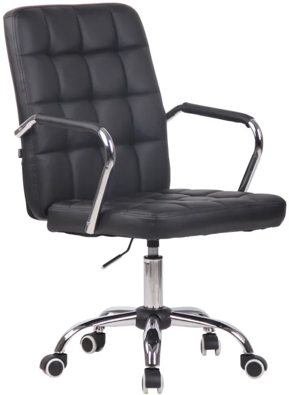 Kancelárska stolička BHM GERMANY Terni, syntetická koža, čierna