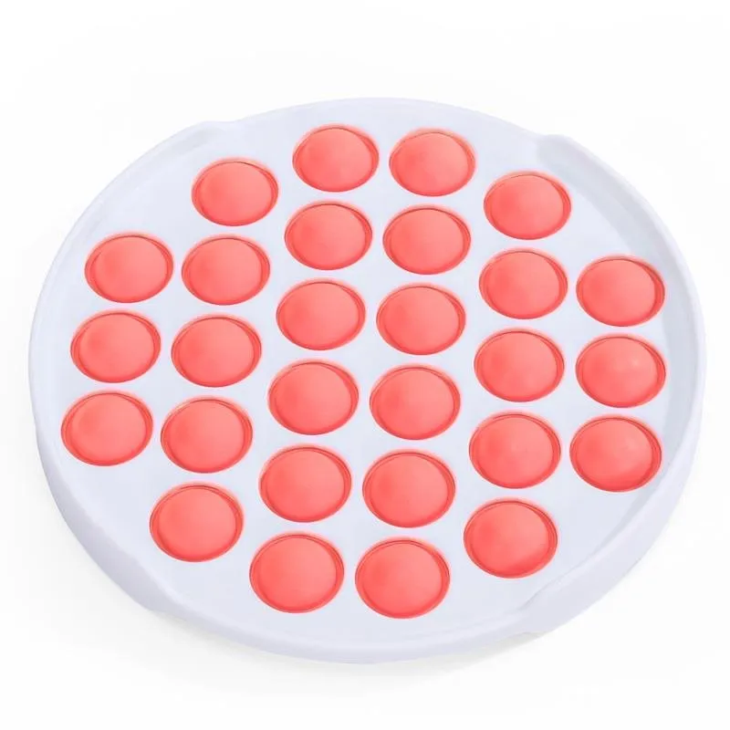 Pop it POP IT - kruh červený, zmyslová hračka, pomáha uľaviť od stresu a úzkosti, vhodná p