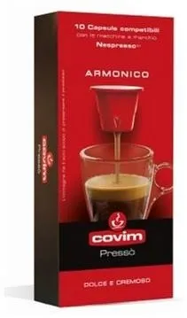 Kávové kapsule Covim Granbar, kapsule pre Nespresso, 10 porcií