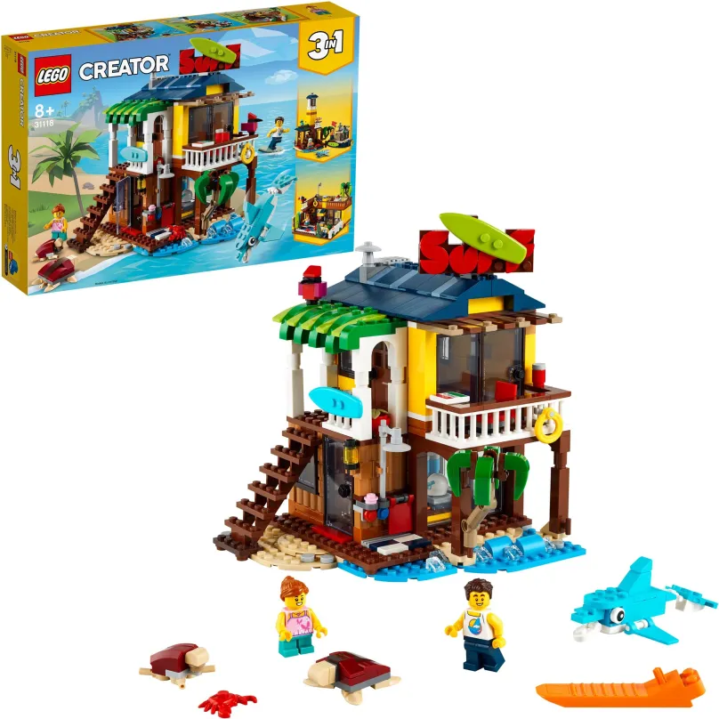 LEGO stavebnica LEGO® Creator 31118 Surferský dom na pláži