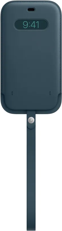 Puzdro na mobil Apple iPhone 12 Pro Max Kožený návlek s MagSafe baltsky modrý
