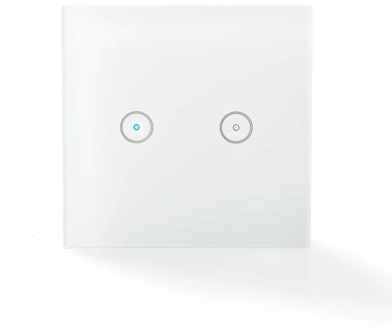 WiFi spínač NEDIS Wi-Fi šikovný spínač osvetlenia dvojitý