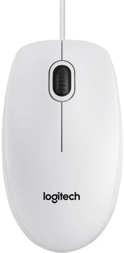 Myš Logitech B100 Optical USB Mouse biela