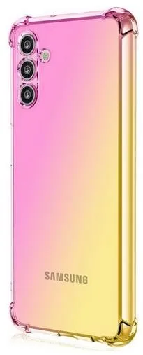 Kryt na mobil TopQ Kryt Samsung A04s Shock dúhový ružovo-žltý 87087