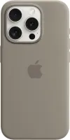 Kryt na mobil Apple iPhone 15 Pre Silikónový kryt s MagSafe ílovo šedý