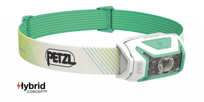 Čelovka Petzl Actik Core 2022 Green, so svetelným výkonom 600 lm, dosvit 115 m, 3 x LED di