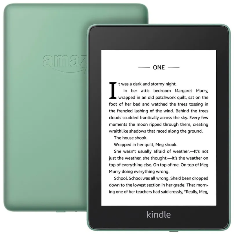 Elektronická čítačka kníh Amazon Kindle Paperwhite 4 2018 (8GB) Sage (green) S REKLAMOU