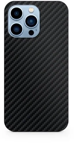 Kryt na mobil Epico Carbon kryt na iPhone 13 s podporou uchytenia MagSafe - čierny