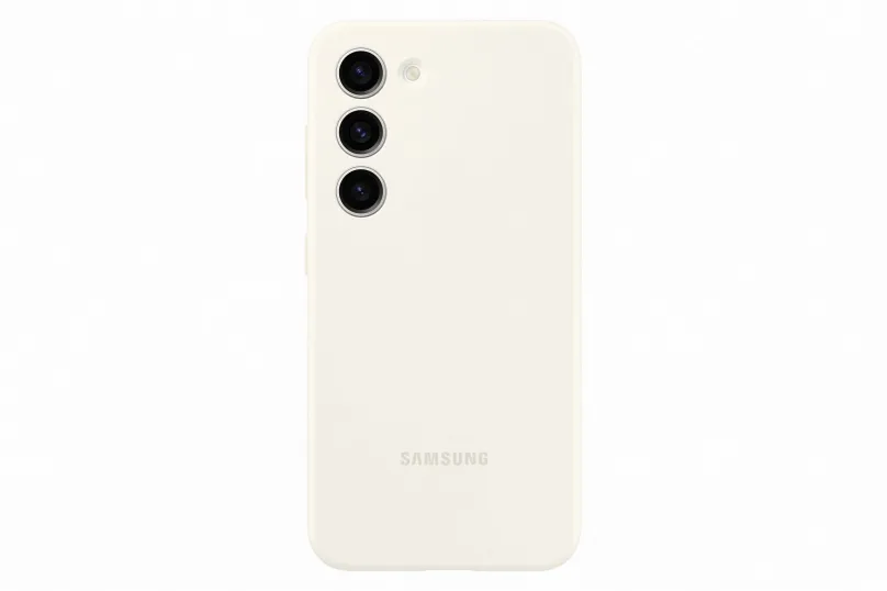 Kryt na mobil Samsung Galaxy S23 Silikónový zadný kryt Cream