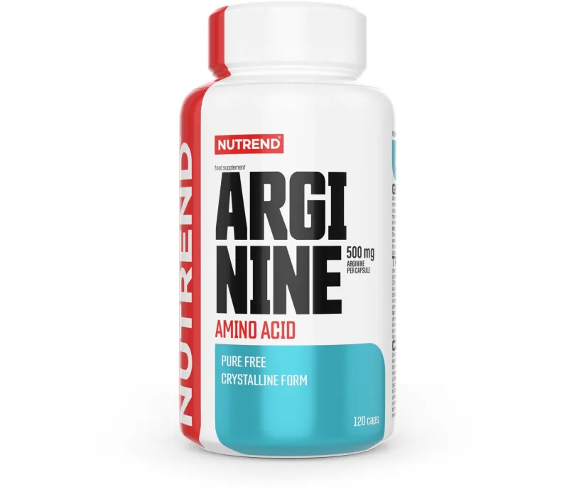 Aminokyseliny Nutrend Arginine, 120 kapsúl, arginín, bez príchuti, 120 kapsúl