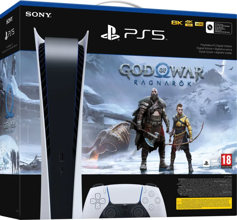Herná konzola PlayStation 5 Digital Edition + God of War Ragnarok