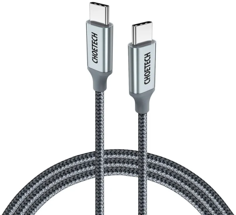 Dátový kábel ChoeTech PD Type-C (USB-C) 100W Nylon Braided Cable 1.8m