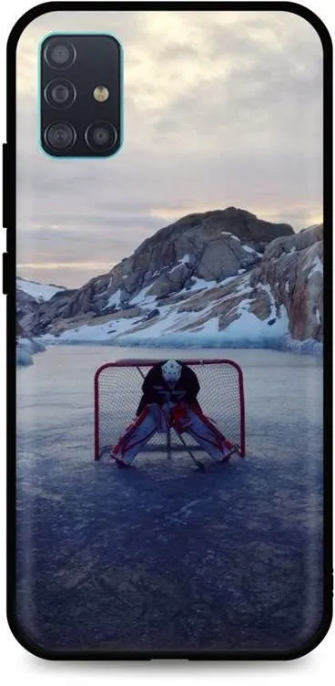 Kryt na mobil TopQ Samsung A51 silikón Hockey Goalie 55931