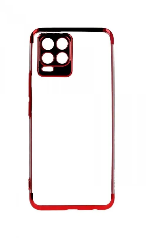 Kryt na mobil TopQ Frame Realme 8 silikón červený 61645