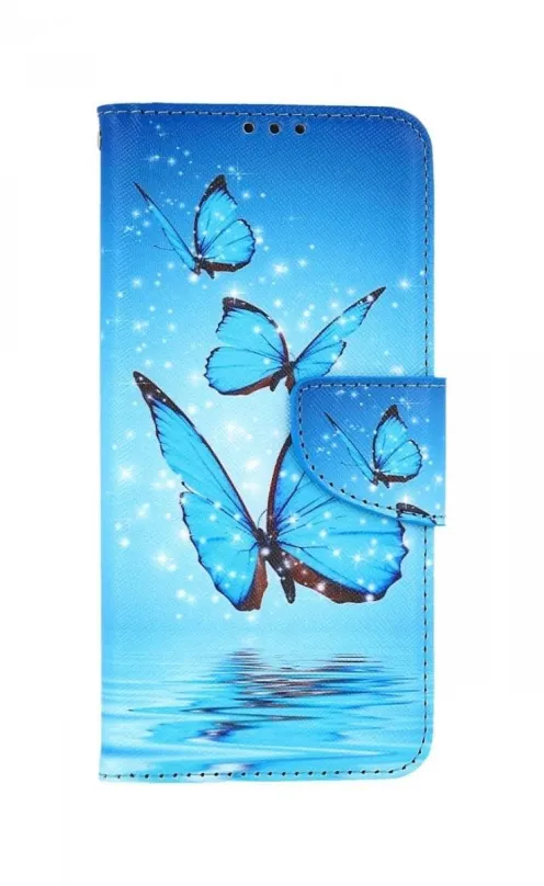 Puzdro na mobil TopQ Puzdro Realme 9 knižkové Modrí motýliky 75733