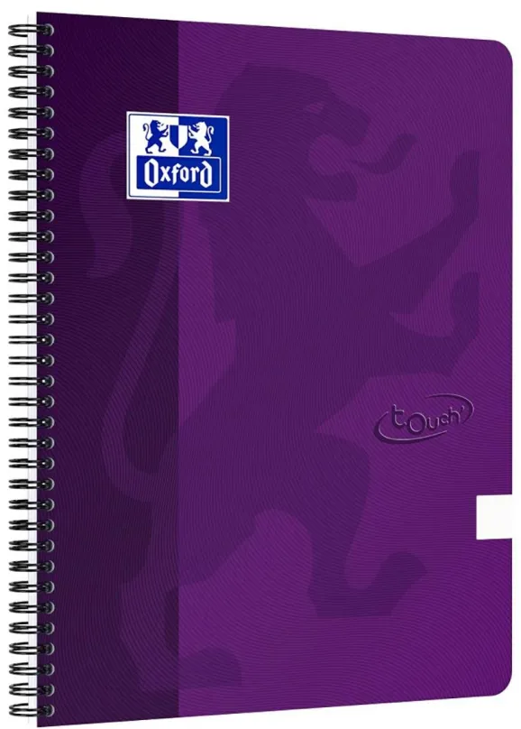 Zápisník OXFORD Nordic Touch A4+, 70 listov, čistý, fialový