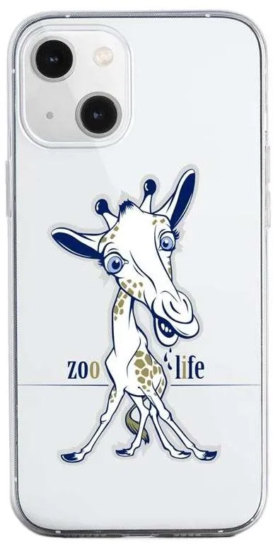 Kryt na mobil TopQ iPhone 13 mini silikón Zoo Life 64735