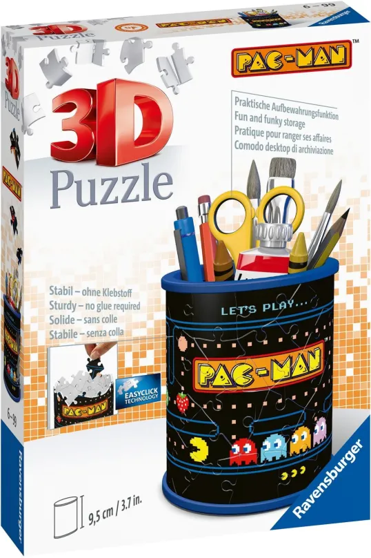 3D puzzle Ravensburger 3D puzzle 112760 Stojan na ceruzky Pac Man 54 dielikov