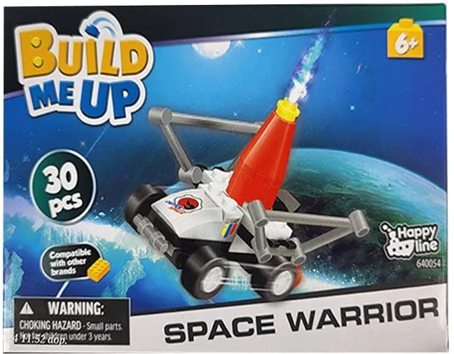 Stavebnica Mikro trading BuildMeUp stavebnica space warrior - Prieskumné vesmírne vozidlo biele 30 ks