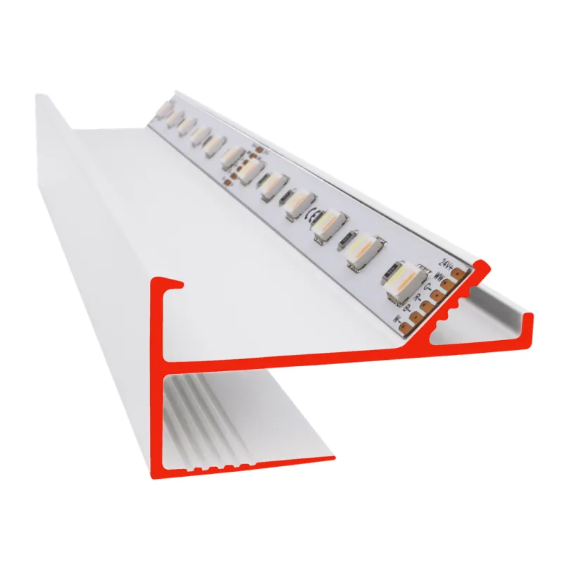 Hliníkový profil pre LED pásky Iluminize 4110 VT, 2m, biely