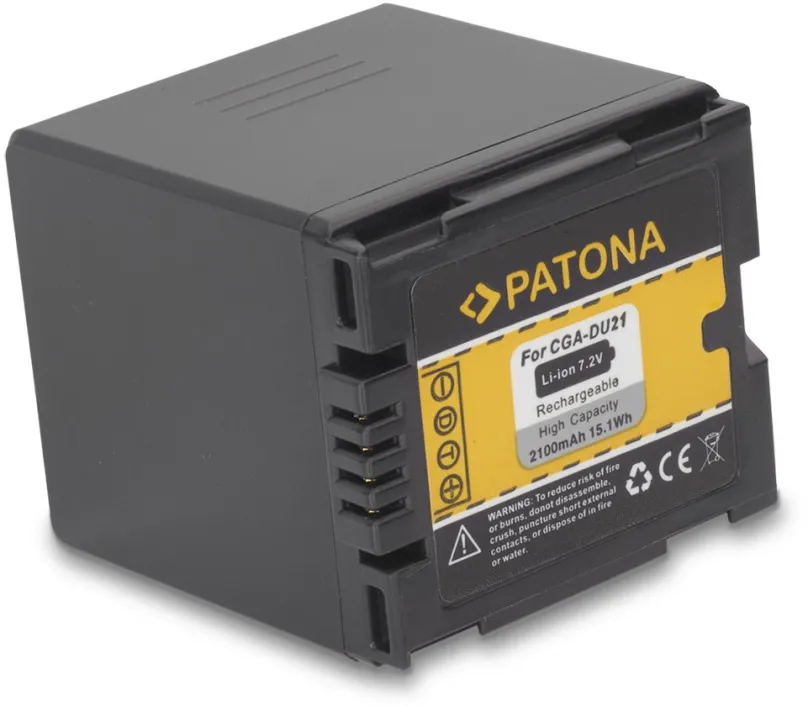 Batéria pre fotoaparát PATONA pre Panasonic CGA-DU21 2100mAh Li-Ion