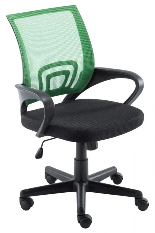 Kancelárska stolička BHM GERMANY Hanna čierno-zelená