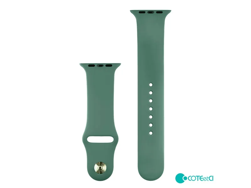 COTECi silikónový športový náramok pre Apple watch 38/40/41mm píniovo zelený