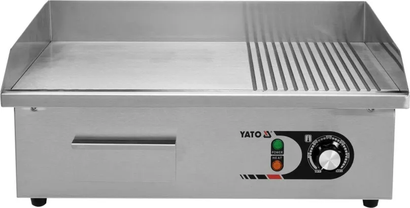 Elektrický gril YATO Grilovacia doska drážka / hladká 3000W 550mm