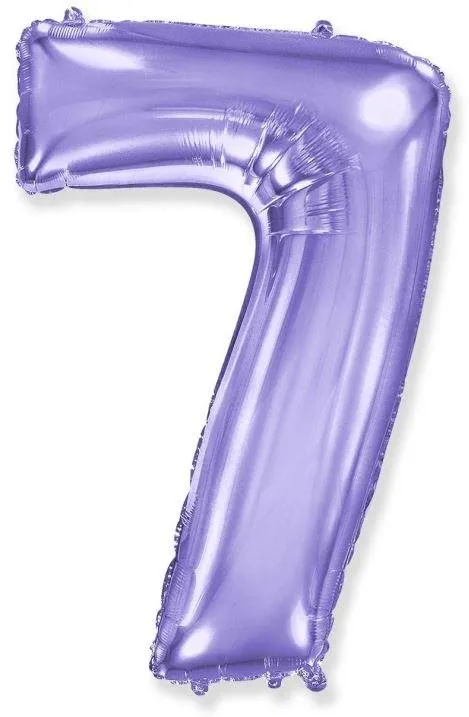 Balóniky Balón fóliový číslica fialová - lila 102 cm - 7