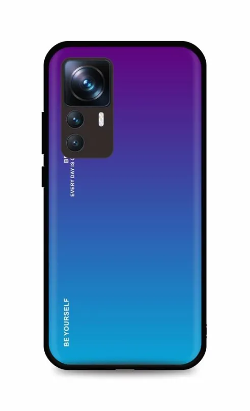 Puzdro na mobil TopQ Kryt LUXURY Xiaomi 12T Pre pevný dúhový purpurový 86237