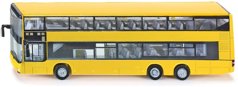 Kovový model Siku Super - Dvojposchodový linkový autobus MAN