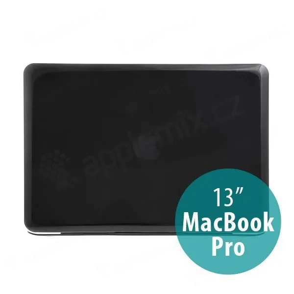 Tenký ochranný plastový obal pre Apple MacBook Pro 13 "(model A1278) - lesklý - čierny